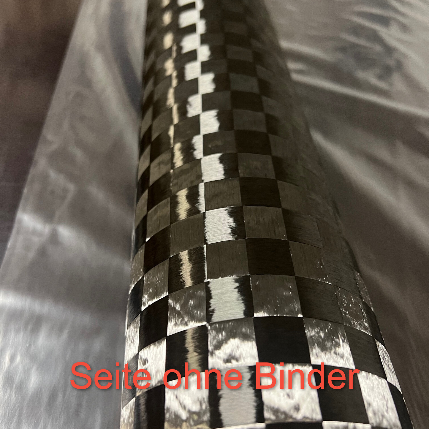 10m² Rolle 100g/m² CFK Spreadtow Kohlefaser mit Spezialbinder (45 Grad Anschnitt) - Bieber-Flytec