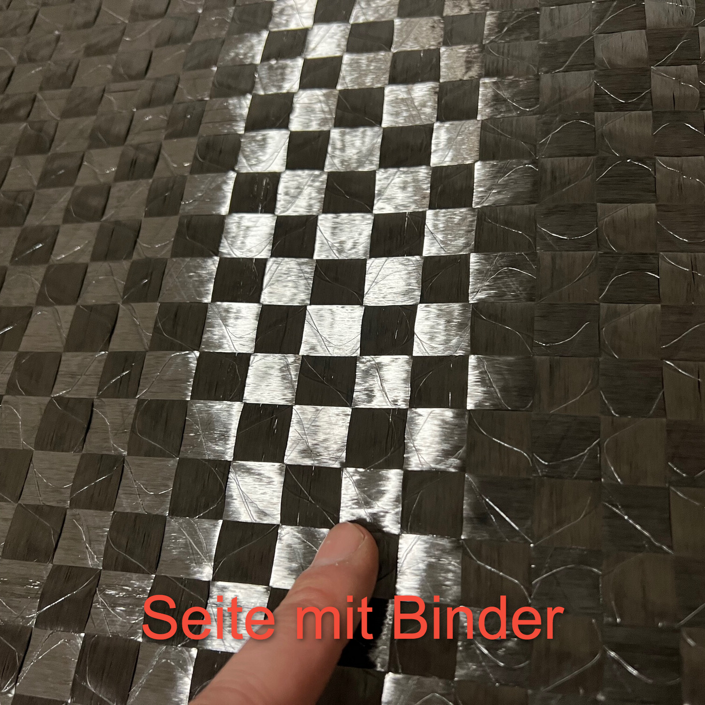 10m² Rolle 100g/m² CFK Spreadtow Kohlefaser mit Spezialbinder (45 Grad Anschnitt) - Bieber-Flytec