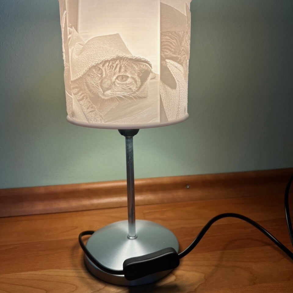 Lithophane Lampe, Lichtbild/Leuchtbild Kundenspezifisch angefertigt (3D Druck)