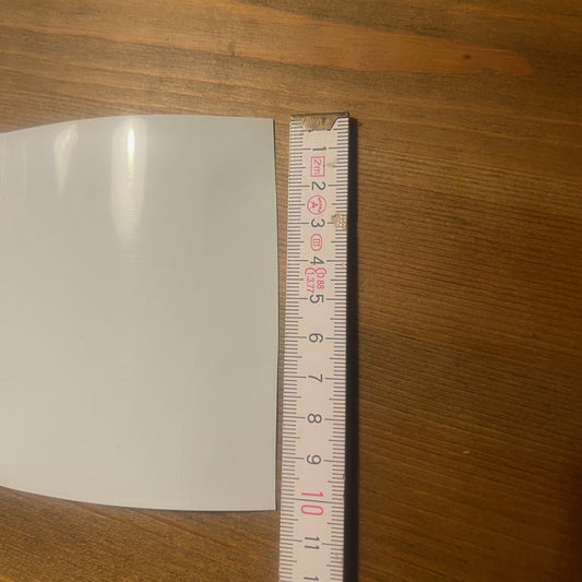 Schrumpfschlauch (weiß) Breite 103mm D=65mm 1m lang