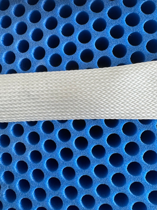 10m Glas Flechtschlauch – Glasfasergeflechtschlauch, 15g/m, D=10-35mm